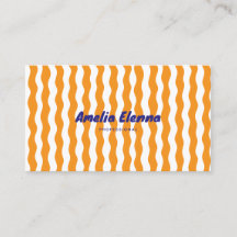 tarjeta de visita suave funky genial