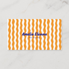 tarjeta de visita suave funky genial