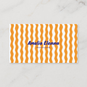 tarjeta de visita suave funky genial