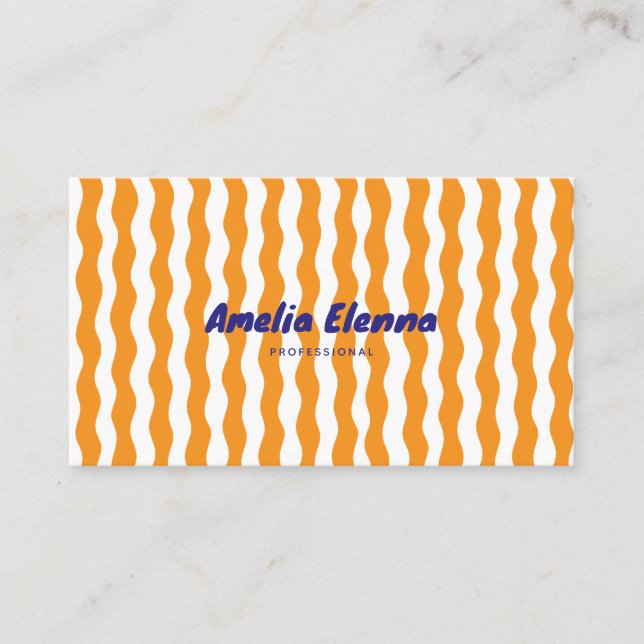 tarjeta de visita suave funky genial (Anverso)