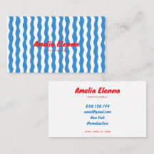tarjeta de visita suave funky genial