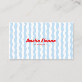 tarjeta de visita suave y funky genial