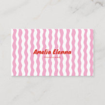tarjeta de visita suave y funky genial
