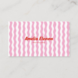 tarjeta de visita suave y funky genial