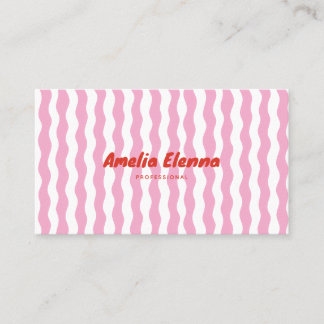 tarjeta de visita suave y funky genial
