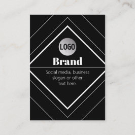 Tarjeta De Visita Sube tu logotipo y diseño de texto personalizable
