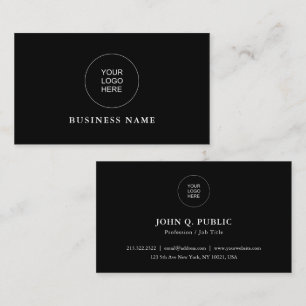 Tarjeta De Visita Sube tu propio logotipo de empresa a