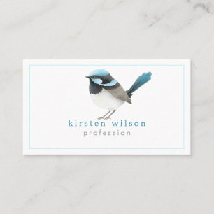 Tarjeta De Visita Suberb Fairy Wren Bird - Personalizado