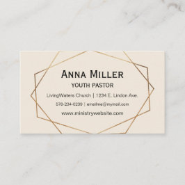 Tarjeta De Visita Subherente Ministerio de la Juventud Moderna