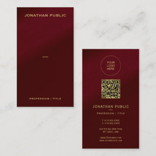 Tarjeta De Visita Subir logotipo aquí Código QR personalizado Fuente