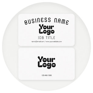 Tarjeta De Visita Subir logotipo Negro y blanco (editable)