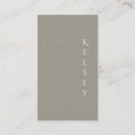 Tarjeta De Visita Subtle Fabric Elegant Photo Business Card