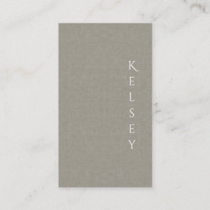 Tarjeta De Visita Subtle Fabric Elegant Photo Business Card