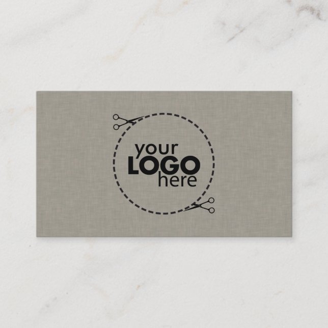 Tarjeta De Visita Subtle Faux Fabric Texture Business Card (Anverso)