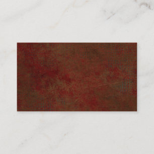 Tarjeta De Visita Sucio rojo oscuro