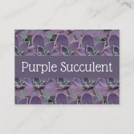 Tarjeta De Visita Suculento púrpura