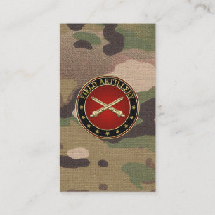 Tarjeta De Visita Sucursal de artillería de campo Insignia