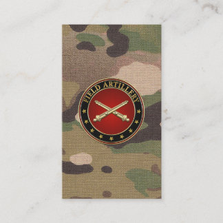 Tarjeta De Visita Sucursal de artillería de campo Insignia