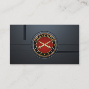 Tarjeta De Visita Sucursal de artillería de campo Insignia