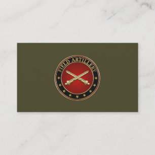 Tarjeta De Visita Sucursal de artillería de campo Insignia