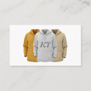 Tarjeta De Visita Sudadera con capucha personalizada de ropa de vest