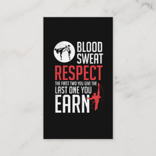 Tarjeta De Visita Sudor de sangre Respect hapkido taekwondo karate j
