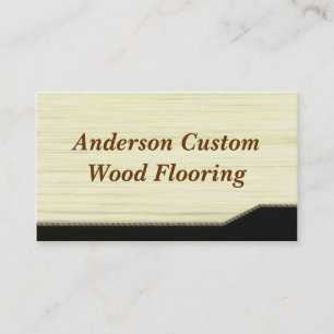 Tarjeta De Visita Suelo De Madera