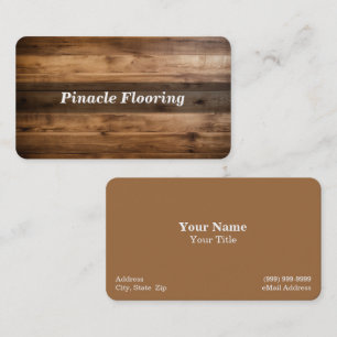 Tarjeta De Visita Suelo De Madera