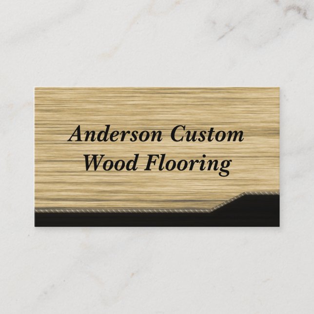 Tarjeta De Visita Suelo De Madera (Anverso)