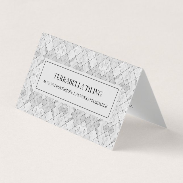 Tarjeta De Visita Suelo Profesional Y Tiler (Anverso)