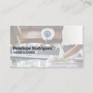 Tarjeta De Visita Suelos de compras de empleados domésticos y contad