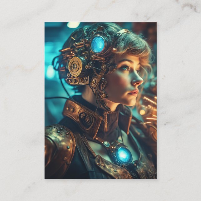 Tarjeta De Visita Sueño con un superhéroe fuerte y poderoso, (Anverso)