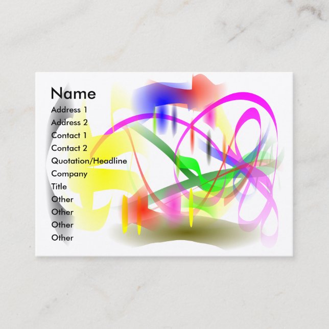 Tarjeta De Visita sueño de la mañana, CALENDARIO 2011 (Anverso)