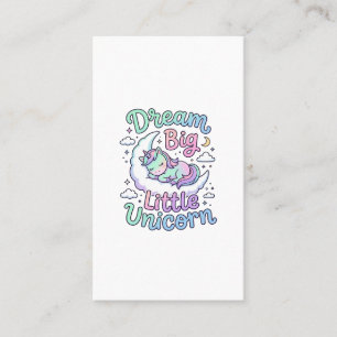 Tarjeta De Visita Sueño de Unicornio Regalo de Unicornio Pequeño Ide