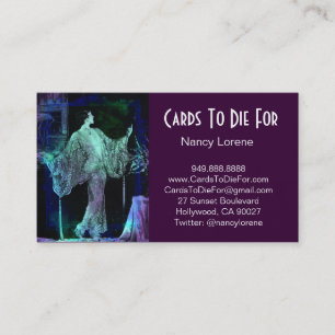 Tarjeta De Visita Sueño del verde azul - Vanya