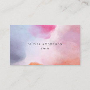 Tarjeta De Visita Sueño en colores pastel el elegante y hermoso