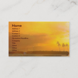 Tarjeta De Visita Sueño exótico