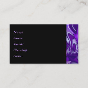 Tarjeta De Visita Sueños del arcoiris de flores moradas