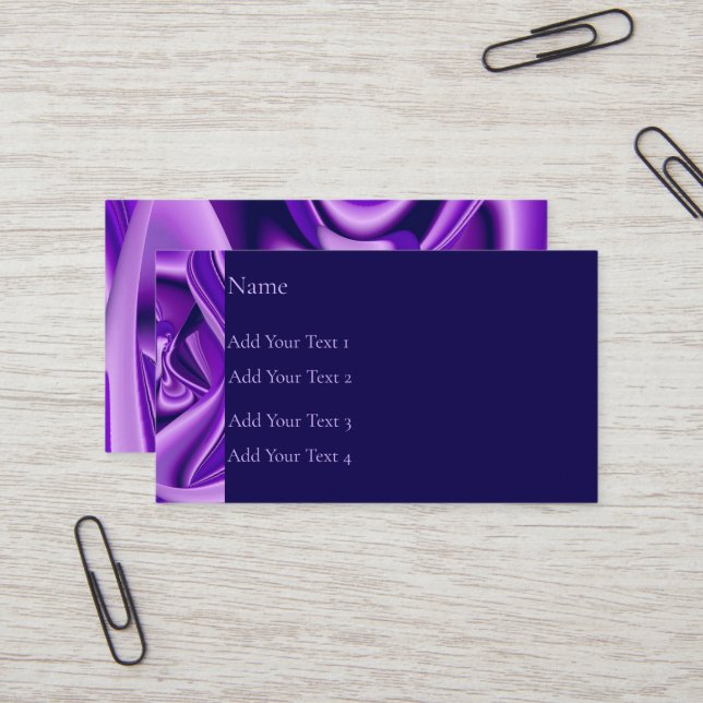 Tarjeta De Visita Sueños del arcoiris de flores moradas (Anverso/Reverso In Situ)