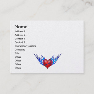 Tarjeta De Visita Sueños llameantes