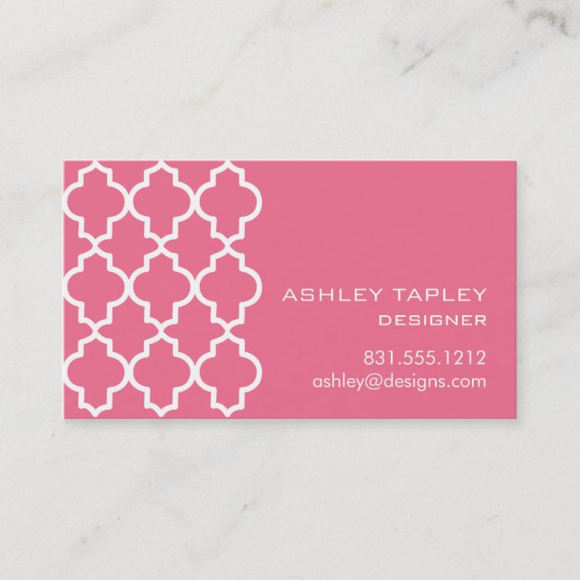 Tarjeta De Visita Sueños marroquíes de la madreselva (Anverso)