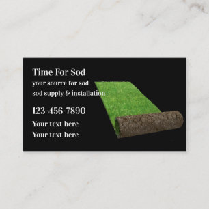 Tarjeta De Visita Suministro de Sod de jardín