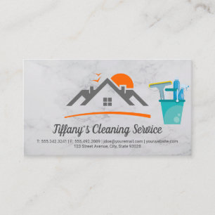 Tarjeta De Visita Suministros de limpieza del hogar   Asesora del ho