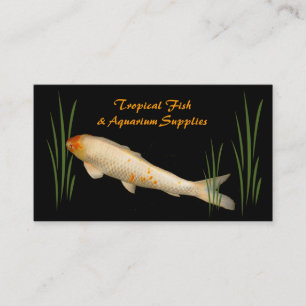 Tarjeta De Visita Suministros de peces y acuarios tropicales