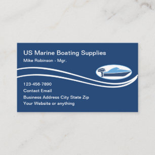 Tarjeta De Visita Suministros náuticos para barcos marítimos