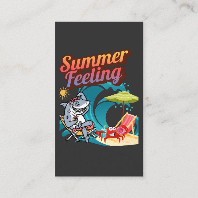 Tarjeta De Visita "Summer Feeling"  (Anverso)