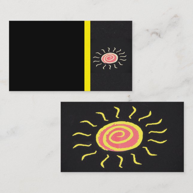 Tarjeta de visita Sun (Anverso / Reverso)