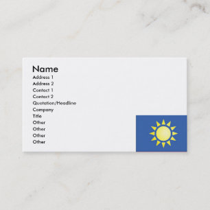 Tarjeta de visita Sun amarilla