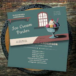 Tarjeta De Visita Sundae - Salón Ice Cream