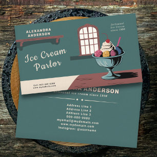 Tarjeta De Visita Sundae - Salón Ice Cream